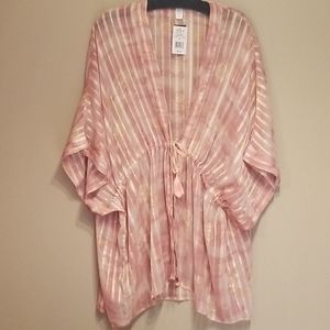 Blush Pink Sheer Duster